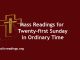 Mass Readings for Twenty-first Sunday in Ordinary Time