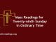 Mass Readings for Twenty-ninth Sunday in Ordinary Time