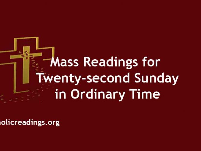 3rdseptember2023 Catholic Daily Readings