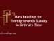 Catholic Mass Readings for Twenty-seventh Sunday in Ordinary Time