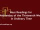 Mass Readings for Wednesday of the Thirteenth Week in Ordinary Time