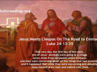 Jesus Meets Cleopas On The Road to Emmaus - Luke 24:13-35 - Bible Verse of the Day