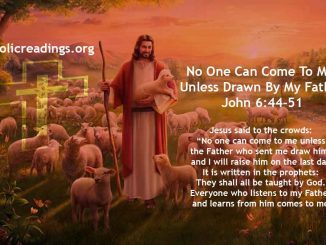 No One Can Come To Me Unless Drawn By My Father - John 6:44-51 - Bible Verse of the Day