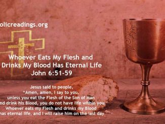 Whoever Eats My Flesh and Drinks My Blood Has Eternal Life – John 6:51-59 - Bible Verse of the Day