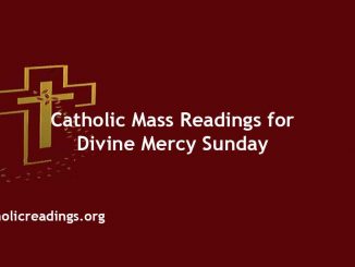 Catholic Mass readings for Divine Mercy Sunday