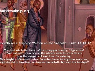 Jesus Heals a Crippled Woman on the Sabbath - Luke 13:10-17 - Bible Verse of the Day