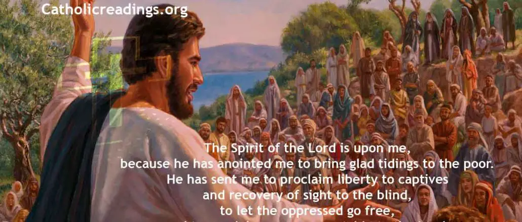 The Spirit of the Lord is Upon Me - Luke 4:14-22 - Bible Verse of the Day
