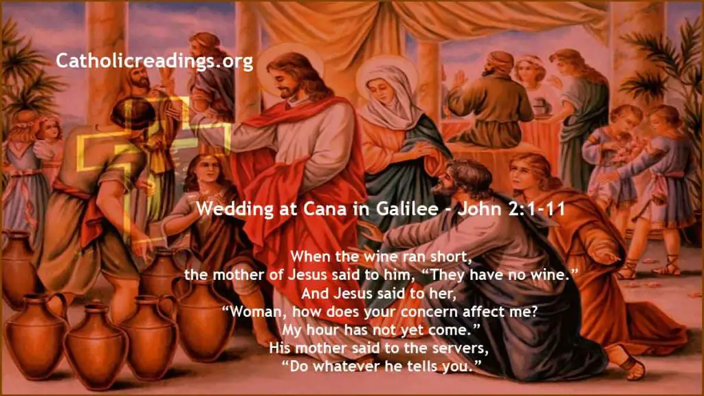 Wedding at Cana in Galilee - John 2:1-11 - Bible Verse of the Day