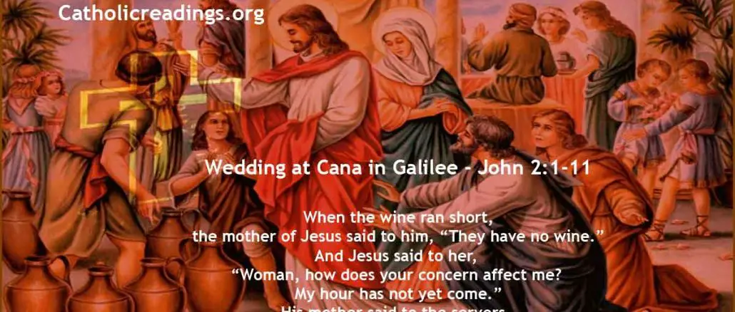 Wedding at Cana in Galilee - John 2:1-11 - Bible Verse of the Day