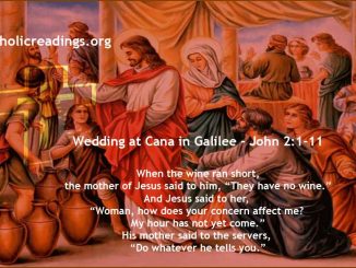 Wedding at Cana in Galilee - John 2:1-11 - Bible Verse of the Day