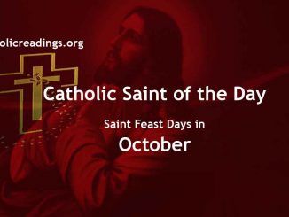 Catholic Saint Feast Days in October