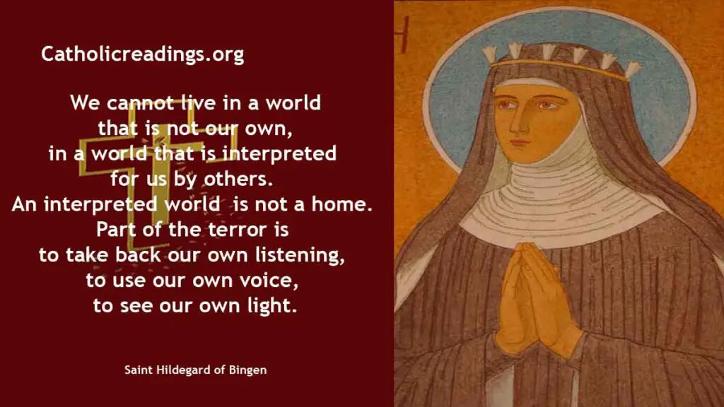 St Hildegard Of Bingen - Feast Day - September 17 2024 - Catholic Saint ...