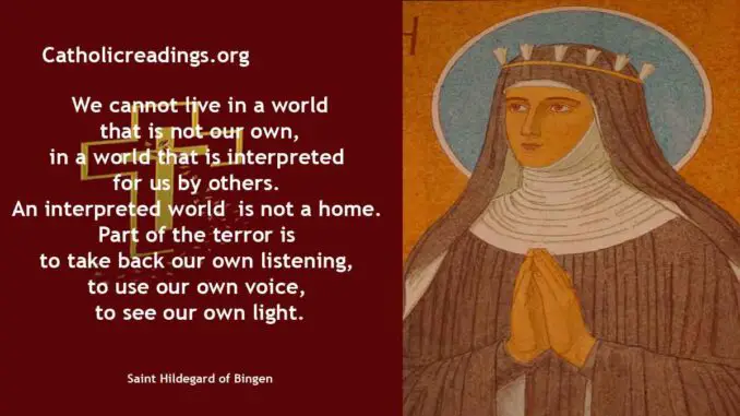 Saint Hildegard of Bingen - Feast Day - September 17