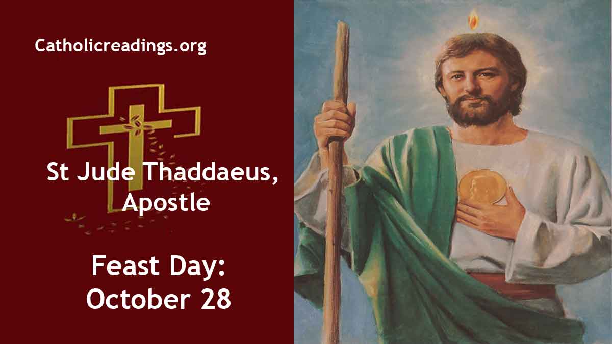 St Jude Thaddaeus Apostle Feast Day October 28 2023 Catholic
