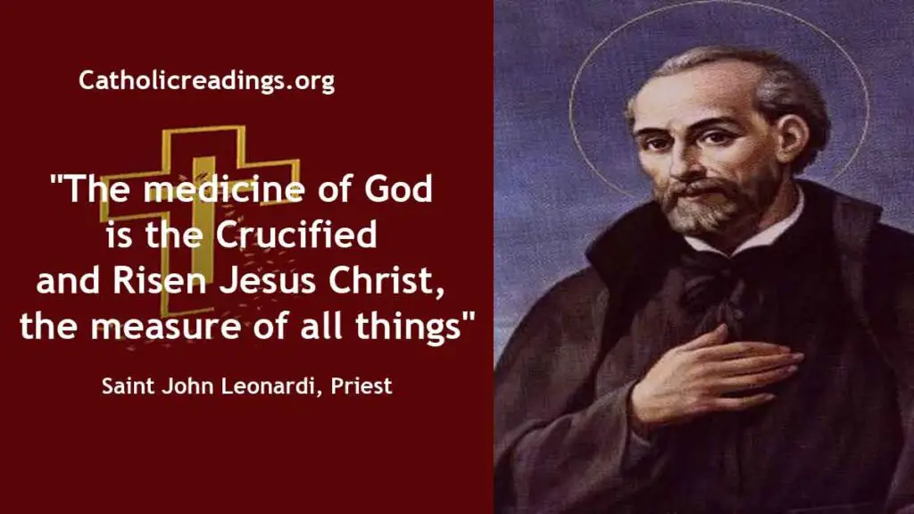 St John Leonardi, Priest Feast Day October 9 2023 Catholic Saint