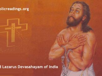 Blessed Lazarus Devasahayam - Feast Day - January 14