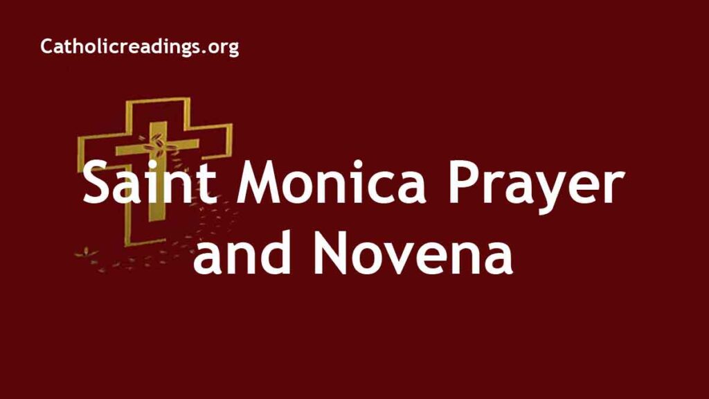 Novena to Saint Monica Catholic Prayers