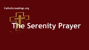 The Serenity Prayer