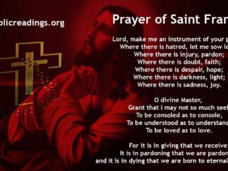 Peace Prayer of Saint Francis of Assisi