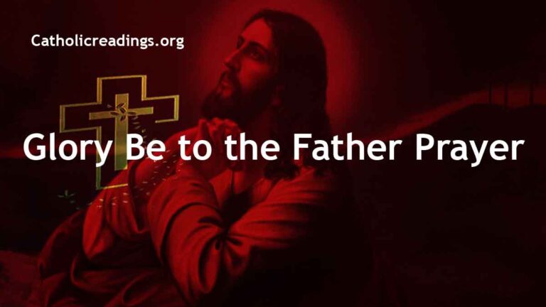 Glory Be to the Father Prayer (Gloria Patri) - Catholic Prayers