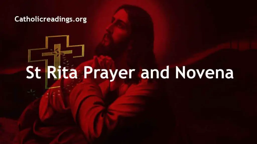 St Rita Prayer and Novena Catholic Prayers