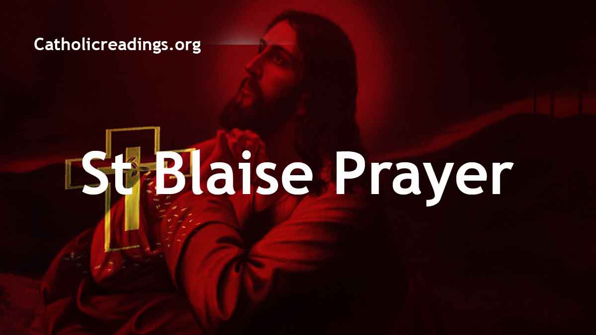 St Blaise Prayer Catholic Prayers