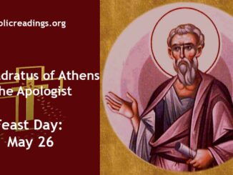 St Quadratus of Athens, Apologist - Feast Day - May 26