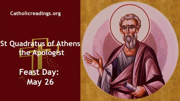 St Quadratus of Athens, Apologist - Feast Day - May 26 - Catholic Saint ...