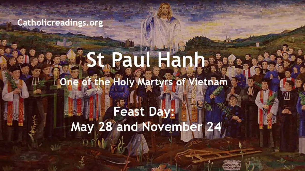 St Paul Hanh Feast Day May 28 and November 24 2024 Catholic Saint