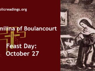 St Emilina of Boulancourt - Feast Day - October 27