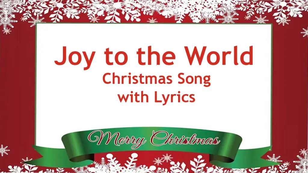 Joy to the World Christmas Song With Lyrics 2024 - Catholic Daily Readings