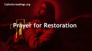 Prayer for Restoration
