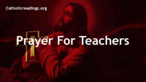 Prayer for Teachers