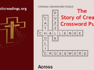 The Story of Creation Crossword Puzzle