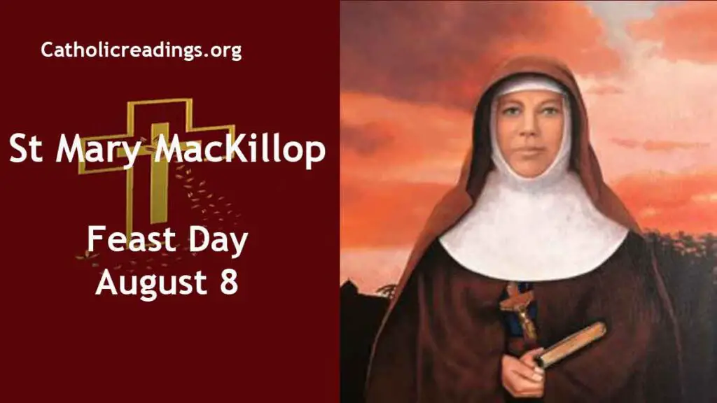 St Mary MacKillop - Feast Day - August 8 2023 - Catholic Saint of the Day