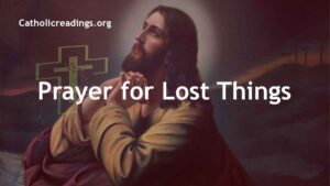 Prayer for Lost Things