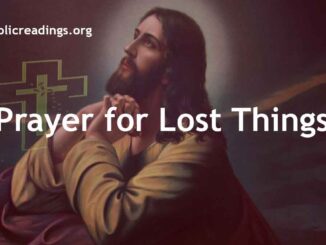 Prayer for Lost Things