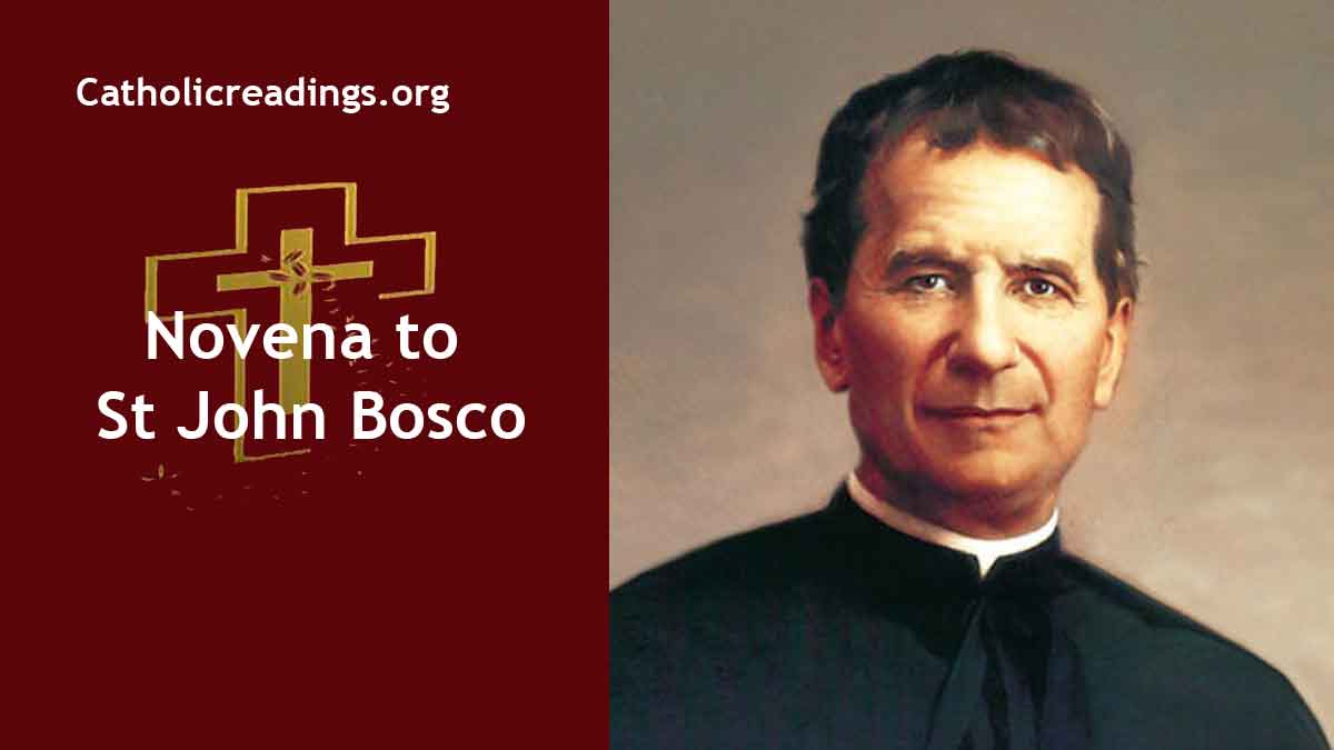 Novena To St John Bosco Catholic Prayers