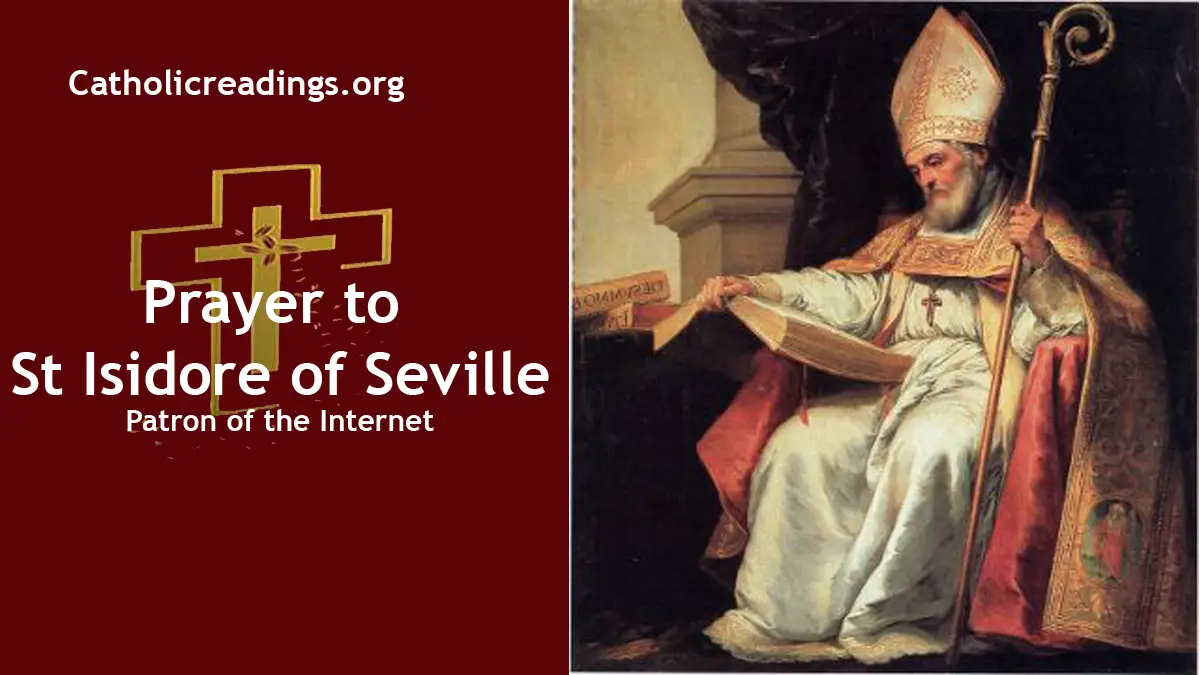 Prayer to St Isidore of Seville Catholic Prayers