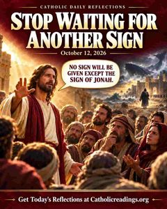 Luke 11:29-32 Reflection: Stop Waiting for Another Sign